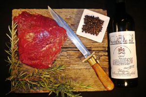 filet de boeuf et vin