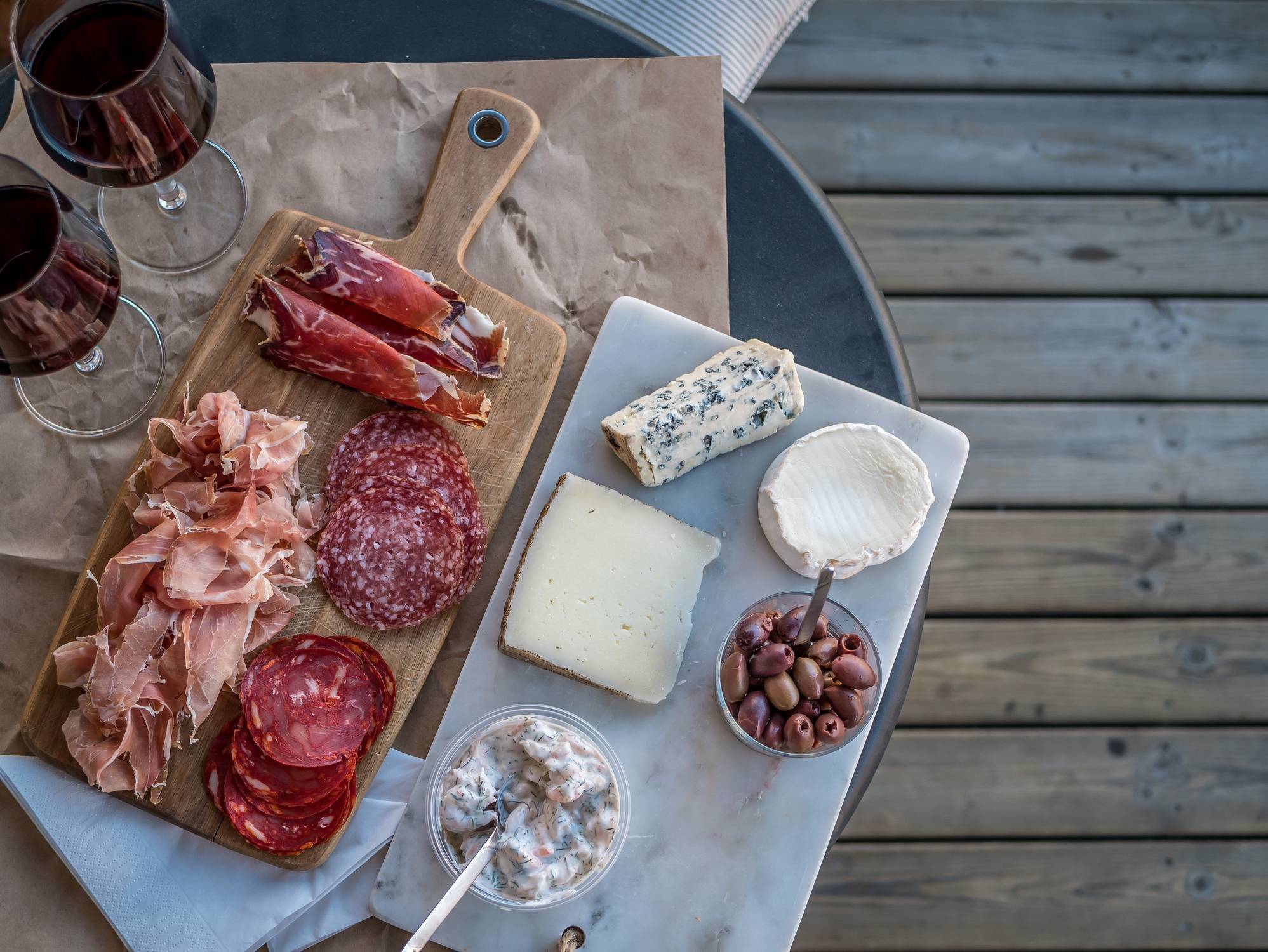 Des charcuteries pour l'apéro