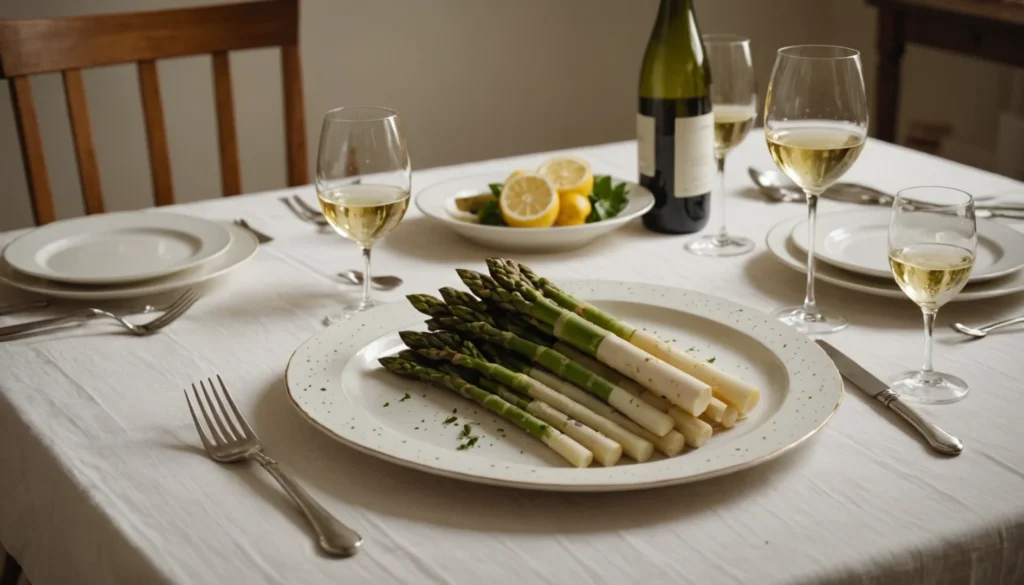 que boire avec des asperges