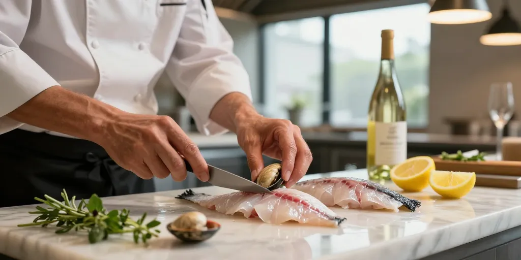 Cuisiner les produits de la mer : techniques de cuisson et accords vins blancs