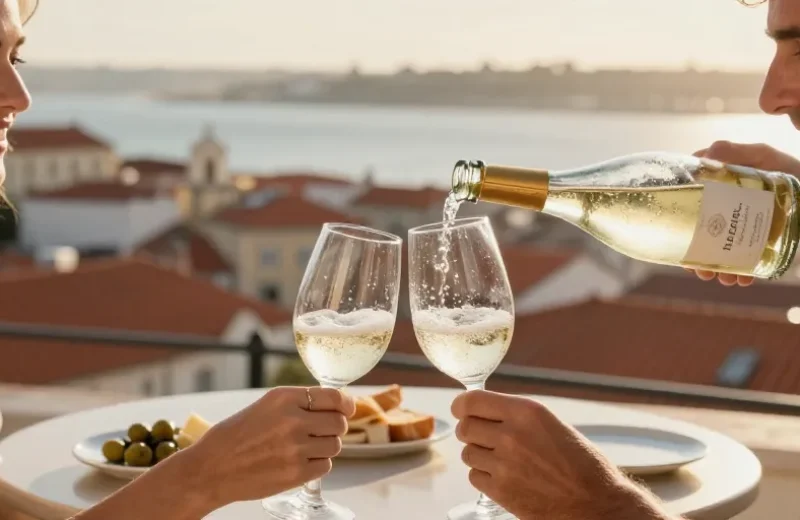 vin blanc portugais pétillant